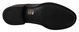 Dolce & Gabbana Lace-Up Leather Derby Shoe - Black