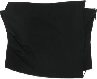 Sir. Rivoli Geplooide Bodice - Dames - Tops zonder mouwen - Zwart - M - Wol - Tops