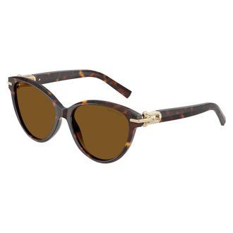 Tiffany & Co. 4261 Zonnebril - Dames - Zonnebrillen - Bruin - 56 MM - Accessoires