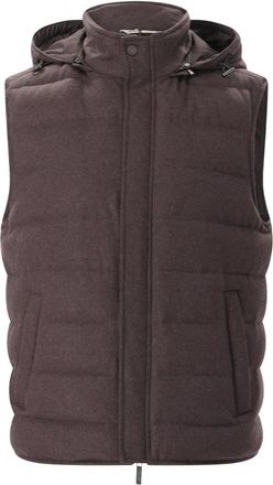 Maurizio Baldassari Gilet Arena in Cashmere - - Jackets - Uomo - Marrone - L