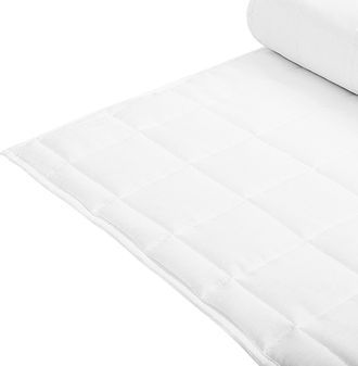 Beliani Beliani - Edred&oacute;n Blanco Mezcla De Poli&eacute;ster Tama&ntilde;o Doble 200 X 220 Cm Ropa De Cama Acolchado Dormitorio Annapurna