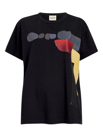 Khaite Maeve graphic T-shirt - Black