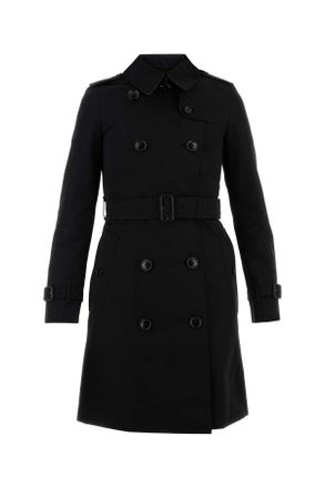 Burberry Black Cotton Trench Coat