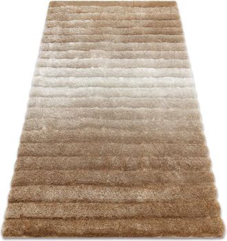RugsX Rugsx - Alfombra Moderno Flim 007-b2 Moderno, Rayas - Structural Beige Beige 80x150 Cm
