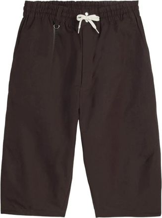 Yohji Yamamoto Rip Shorts - Heren - Korte Broeken - Bruin - M - Polyester - Korte Broeken