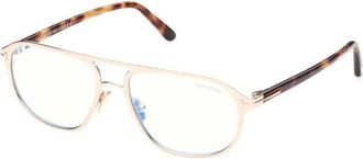 Tom Ford Mens Black Aviator Eyeglass Frames FT5751-B 028