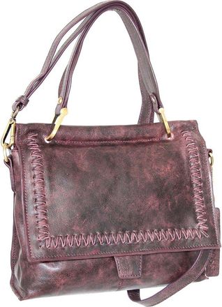 Nino Bossi Cleopatra Aviator Leather Satchel