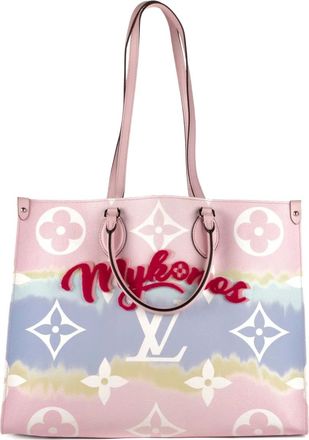 Louis Vuitton Borsa tote Mykonos Onthego GM con monogramma anni 2000 - Rosa