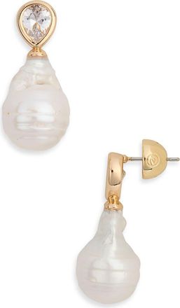 Ettika Freshwater Pearl Pearl Drop Earrings in Gold at Nordstrom