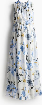 H&M MAMA Kleid mit Plisseedetails - Blue