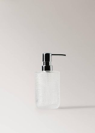 Mango Textured glass soap dispenser nero - Home - Taglia unica - MANGO HOME