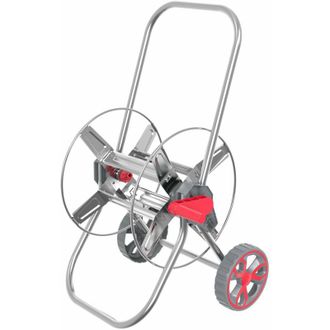 OEM Awtools Carro Para Manguera Met&aacute;lico, Capacidad 60m, Estructura Resistente, Sistema De Enrollado, Movilidad Sencilla, Ideal Para Jardines Y Riego