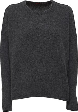 Apuntob Dropped Shoulder Oversized Crewneck Sweater