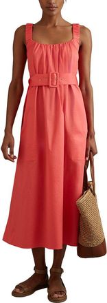Reiss Liza Ruched Strap Midi Dress