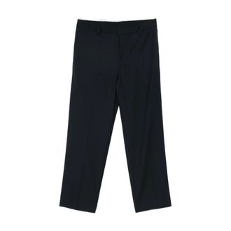 Emporio Armani Straight Trousers, male, Blue, Size: 2XL Tailored Fit Trousers