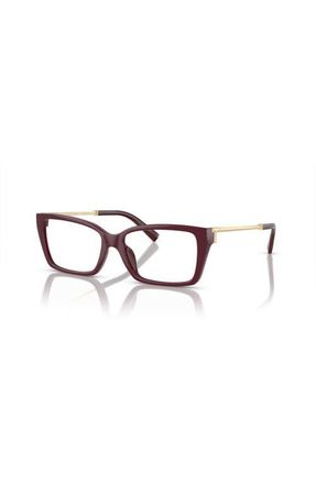 Tiffany & Co. 54mm Rectangle optical glasses in Red at Nordstrom