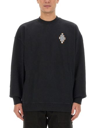 Marcelo Burlon Black Crew Neck Sweatshirt