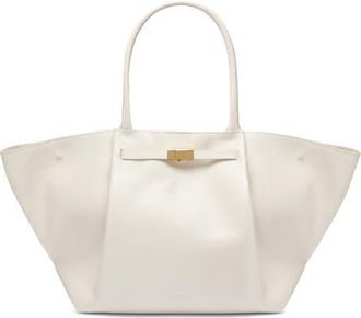 DeMellier New York Leather East/West Tote in Off White at Nordstrom