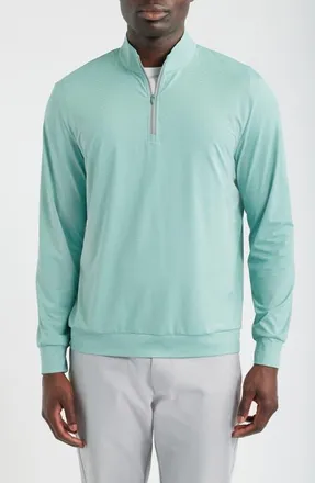 Johnnie-O Bixler Long Sleeve Quarter Zip Sweatshirt in Sublime at Nordstrom, Size Xx-Large