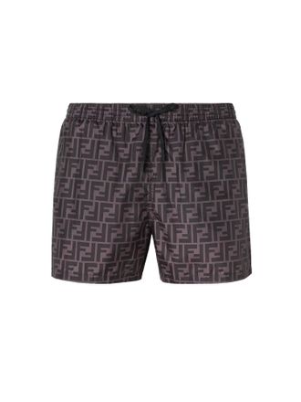Fendi Ff Nylon Swim Trunks