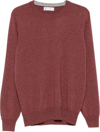 Brunello Cucinelli Crew-neck Long-sleeve Sweater