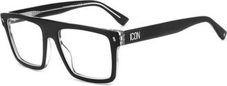 Dsquared2 Retro Stijl Bril - Heren - Brillen - Zwart - 54 MM - Accessoires