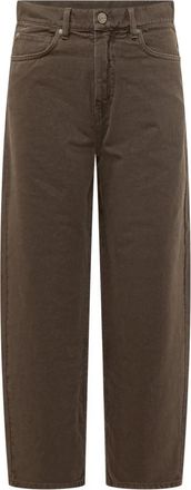 Pinko Estelle Straight Leg Pants - Dames - Loose Fit Jeans - Bruin - W27 - Katoen - Jeans