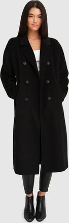 Belle & Bloom Boss Girl Double-Breasted Lined Wool Coat