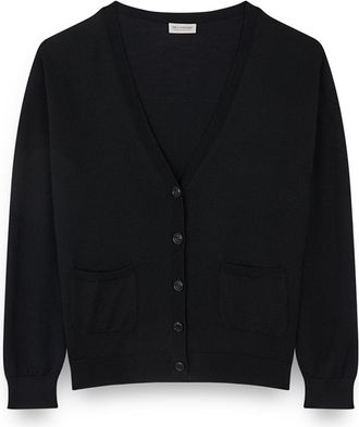 Paul & Shark Wool and cashmere cardigan, Woman, Black, Size: S