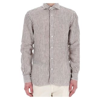 Barba Dandylife Tailored Shirt - Heren - Casual Overhemden - Veelkleurig - L - Linnen - Overhemden