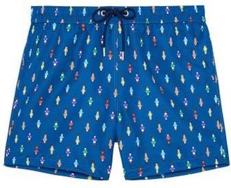 HOM Calcio Beach Boxer in Navy Print at Nordstrom, Size Xx-Large