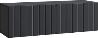 vidaXL Mueble De Tv De Pared 98 X 31 X 30 Cm Negro Vidaxl