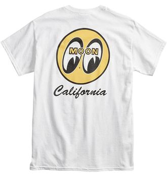 Cantão Mens Mooneyes Moon Equipp California Script T-Shirt White