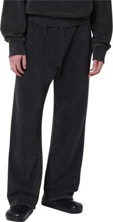 Entire studios Straight Leg Sweatpant - Heren - Sweatpants - Zwart - L - Katoen - Broeken