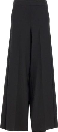 Marella Ghinea Broek - Dames - Wijde Broeken - Zwart - S - Wol - Broeken