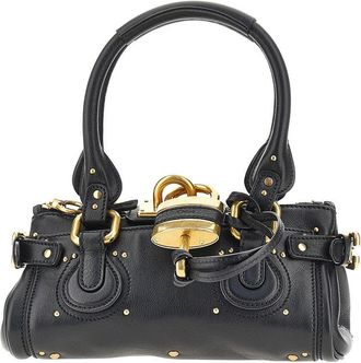 Chlo&eacute; Small Paddington grained leather bag Woman One Size