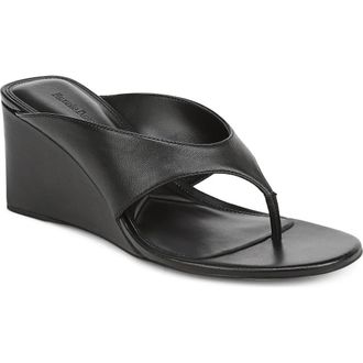 Favorite Daughter Emerson Wedge Sandal in Black at Nordstrom, Size 6.5