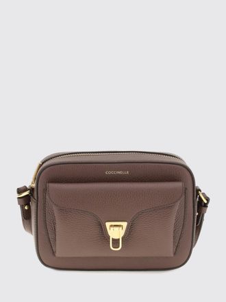 Coccinelle Beat Grained Leather Mini Camera Bag with Shoulder Strap