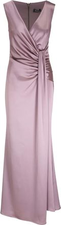 Kiton Abito lungo con arricciatura - Rosa