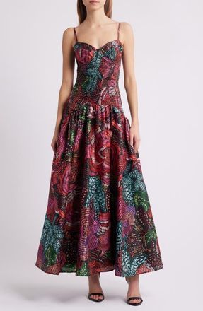 Hutch Lietta Gown in Condensed Embroidered Floral at Nordstrom, Size Medium