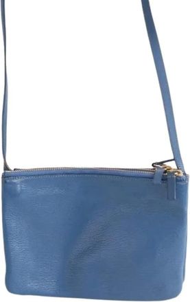Celine Pre-owned Vintage Crossbody Bag - Dames - Vintage Schoudertas - Blauw - ONE Size - Leer - Vintage