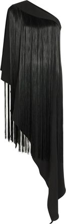 New Arrivals Angelica Fringed Woven Maxi Dress - Black - 40 (UK12 / M)