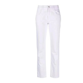Isabel Marant Dames, Jeans, Wit, Maat: M Katoen