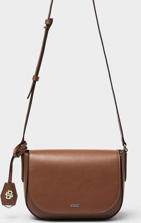 BOSS Womens Numah minimalist leather saddle bag