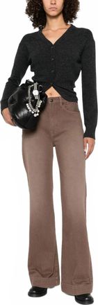 R13 Charlotte Jean In Clean Umber Stretch