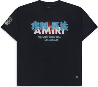 Amiri x T. G.C. W Blue Vintage Crystal T-shirt