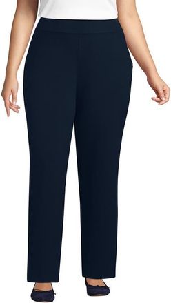 Lands End Starfish Mid Rise Straight Leg Pants in Radiant Navy at Nordstrom, Size 3X