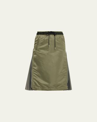 sacai Nylon Twill Adjustable Skirt