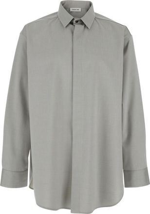 Fear of God Grey Regular Solid Shirt