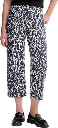 Gaud&igrave; High Waist Straight Jeans - Dames - Cropped Jeans - Blauw - W30 - Katoen - Jeans